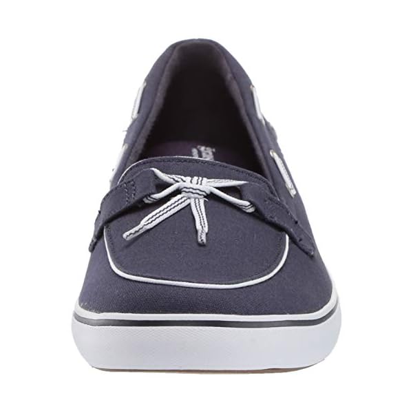 Grasshoppers Women's Windor Lace Core Slip On Boat Shoe, Peacoat, 8.5 M US