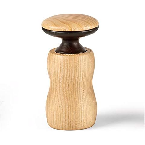 Legnoart Hercules Light Ashwood Pepper/Salt Mill with Adjustable Ceramic Grinder, Small Cover