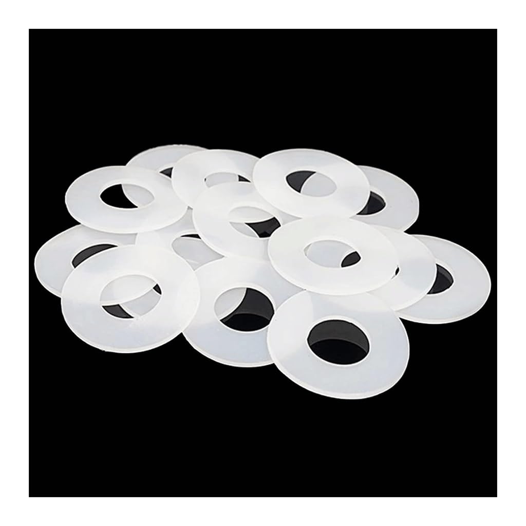 20 piezas juntas planas de goma de silicona de 2mm de espesor arandelas de sellado juntas tóricas(16x8x2mm)