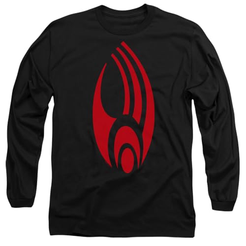 Star Trek Borg T-shirt manches longues coton noir vêtement mixte adulte