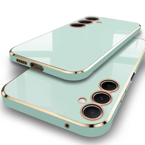 Image of TheGiftKart TPU Luxurious Golden-Plated Back Cover Case for Samsung Galaxy A16 5G|Raised Lips for Camera & Screen Protection|Shockproof Design|Stylish Back Case Cover for Samsung A16 5G