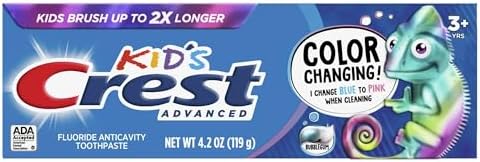 Advanced Kid's Fluoride Toothpaste, Bubblegum Flavor, 4.2 oz, Color-Changing Anticavity Toothpaste image 3
