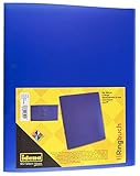 Material aus Polypropylen Idena 224338 - Ringbuch DIN A4, aus PP, 2 Ringe, 35 mm Rückenbreite, transluzent blau, 1 Stück