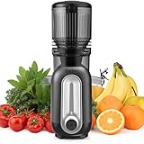 ZACHVO Entsafter Gemüse und Obst Testsieger – Slow Juicer mit 128mm Einfüllschacht, Kaltpress-Technologie (300W), Hohe Saftausbeute, Leise & Leicht zu Reinigen, Für Nussmilch & Fruchteis – MP-802M
