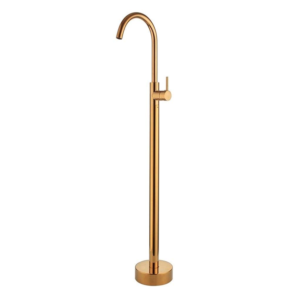 Ensemble de douche et robinet de baignoire autoportant à poignée unique