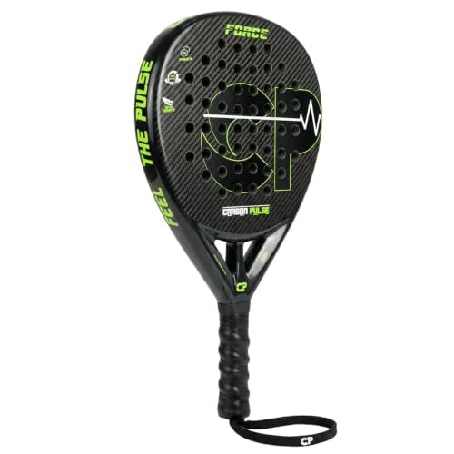 CarbonPulse Padel Racket 3K Carbon Fibre, 3D Spin Face, EVA Memory Foam Core (Medium Soft), 360–375 g