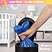 Disposable Diaper Pail Refill Bags (100 Bags) Compatible with Ubbi Diaper Bag Pail 13 Gal Capacity Diaper Pail Bag Medium Kitchen Trash Bag Heavy Duty Recycled Large Garbage Bag (100 ct.)