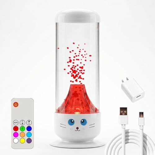 Dimind Volcano Lamp - Realistic Lava Lamp, Mini 9in USB
