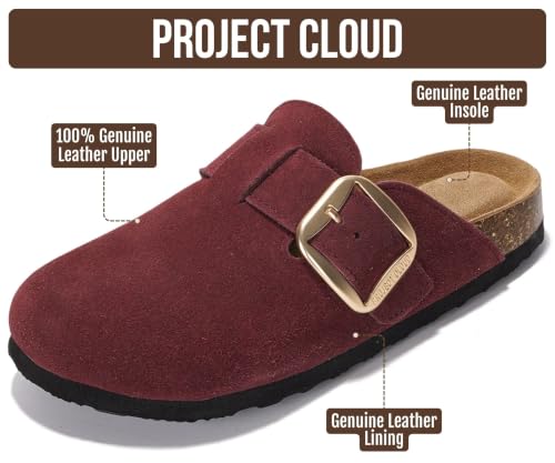 Image of 100% Genuine Leather Clogs for Women Footwear - Fall Shoes for Women