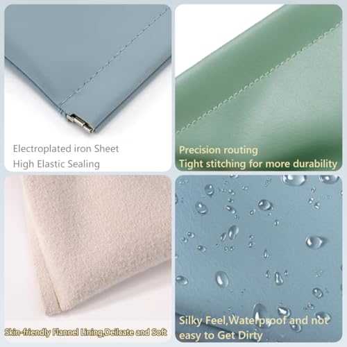 4 PCS Mini Portable Cosmetic Bags for Women, Small Makeup Bag for Purse, Coin Purse Lipstick Cosmetic Accessories Organizer, Mini Travel Kit Storage Pouch (Orange, beige, blue, green)3