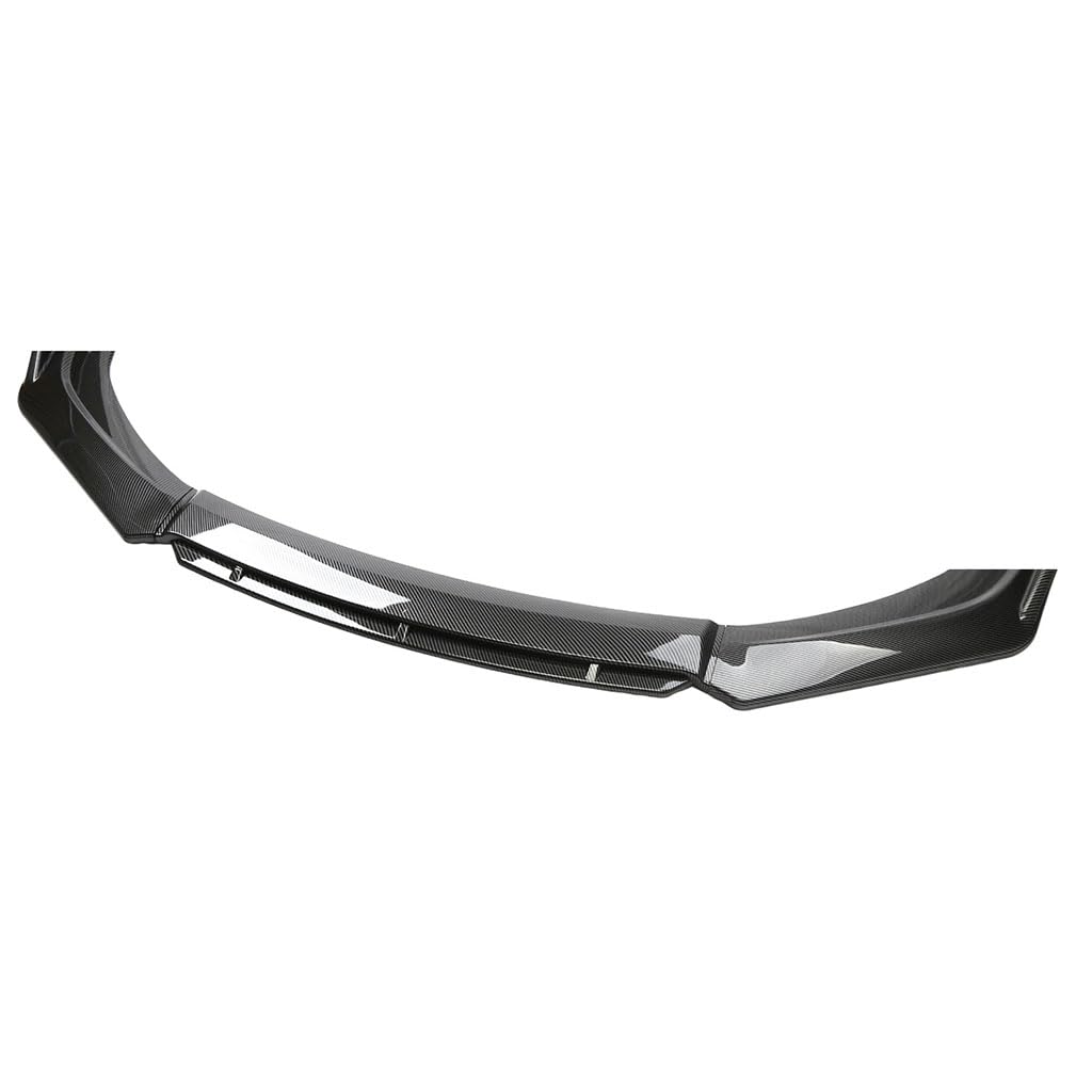 Coche Alerón Delantero para Hyundai I20 2000-2024 2025, Alerón Delantero Labio Hoja Divisoria Lip Exteriores Accesorios Fibra de Carbono(Black)