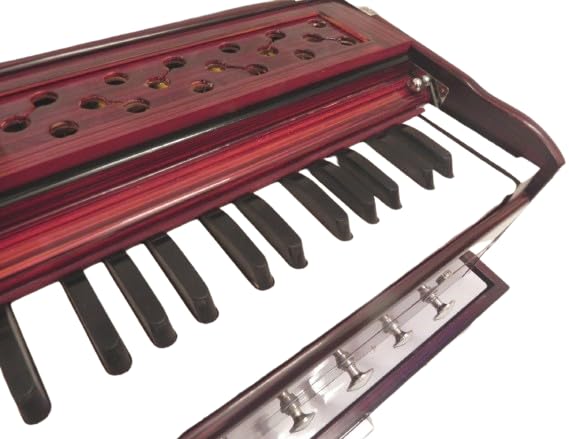 Musicals - Armonio portatile pieghevole in legno, 3,5 ottave, 9 tappi con accoppiatore, armonio indiano, armonio professionale, fatto a mano, armonium portatile