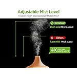 InnoGear Aromatherapy Diffuser & 10 Essential Oils Set, 400ml Diffuser Ultrasonic Diffuser Cool Mist Humidifier with 4 Timers 7 Colors Light Waterless Auto Off for Large Room Office, Yellow Wood Grain - Image 2