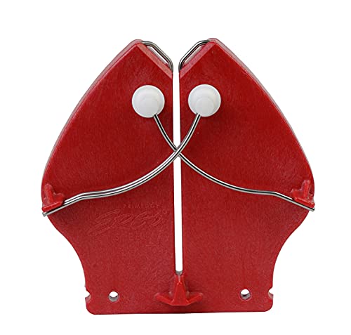 ERGO STEEL 2 - Herramienta de afilar para el mantenimiento del borde del cuchillo, color rojo