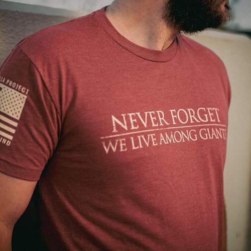 Til Valhalla Project We Live Among Giants Graphic Tee | Veteran Owned & Operated | Proudly Printed in The USA3
