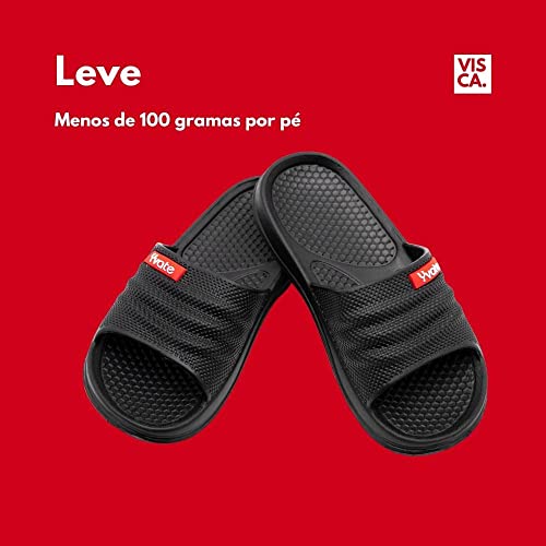 Chinelo Slide Feminino Masculino Super Leve Sandália Ortopédica Confortável (Azul, br_footwear_size_