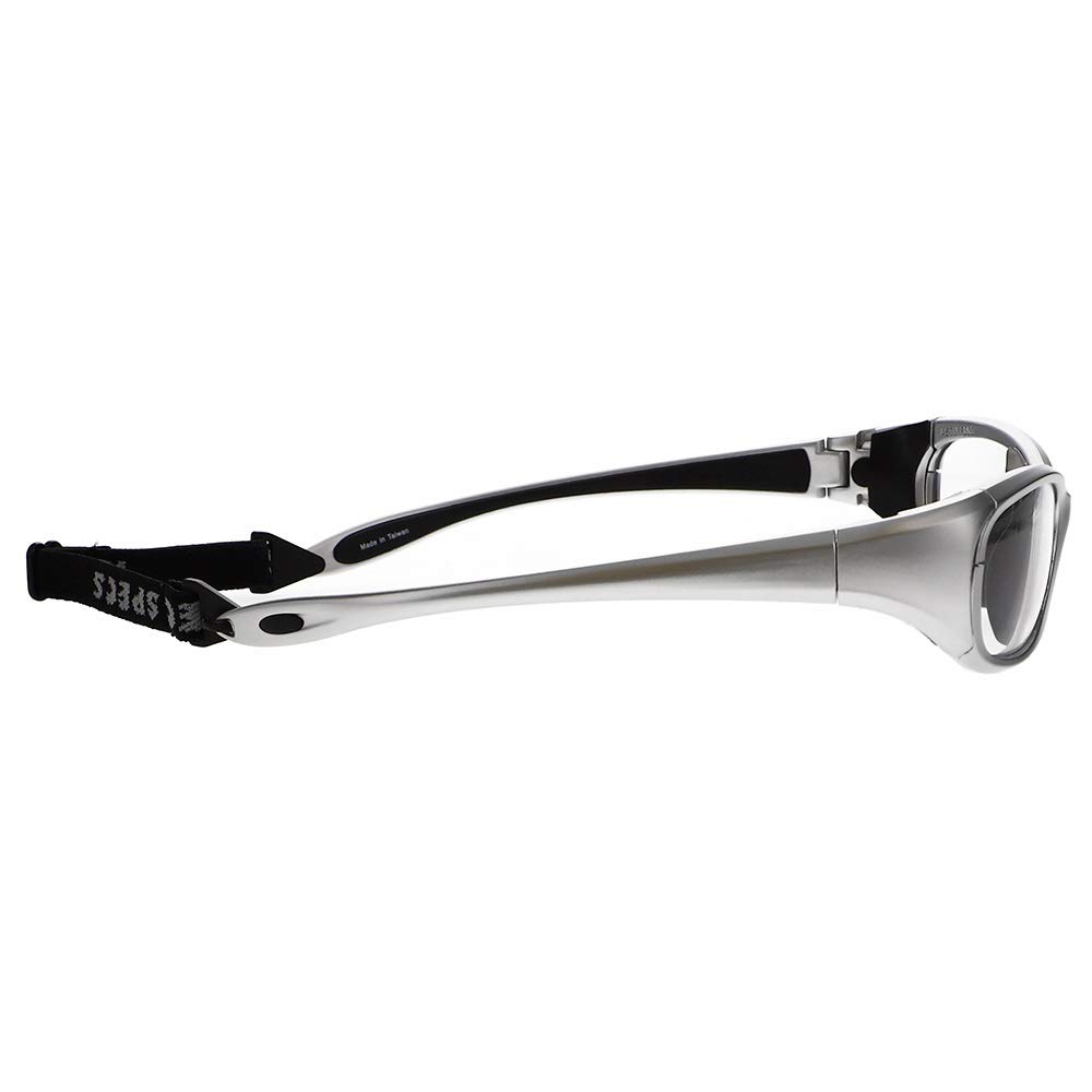 Lead Glasses, X-Ray Radiation Eye Protection, .75mm Pb, Lightweight MX30, Soft Nose Pad (Silver)