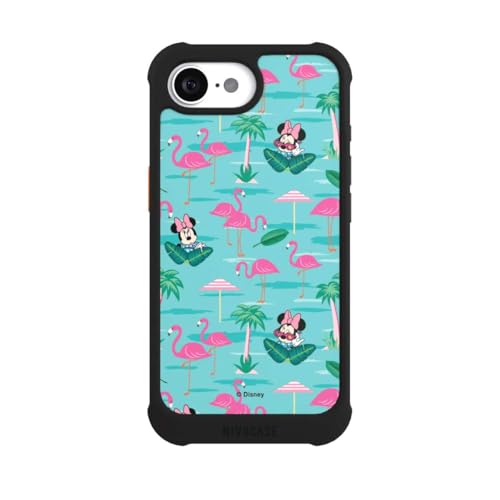 Coque iPhone 16e antichoc et MagSafe noire Minnie Mouse avec protection renforcée
