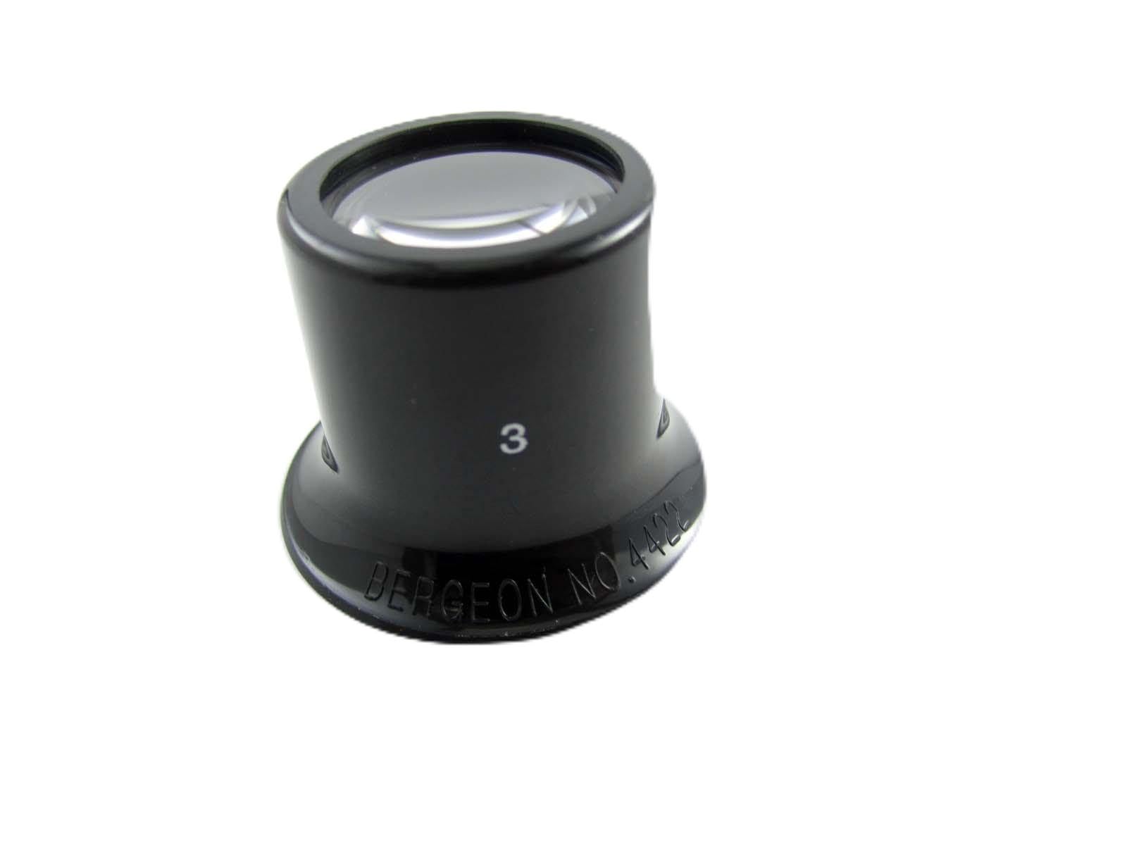 Original Swiss Bergeon Eyeglass Magnifier No.4422 #3 Mag 3.3X Eye Loupe Watch & Jewelry Repair Tool