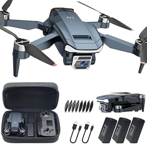 2650 ft Control Range Super Enduring Brushless Motor Drone with 84 Mins Super Long Flight Time, Drone with 4K HD Camera for Beginners, CHUBORY A77 WiFi Quadcopter, Follow Me, Auto Hover, 3 Batteries