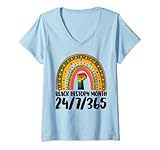 Photo Gallery donna black history mese 24/7 rainbow women african black history maglietta con collo a v Photo Gallery donna black history mese 24/7 rainbow women african black history maglietta con collo a v