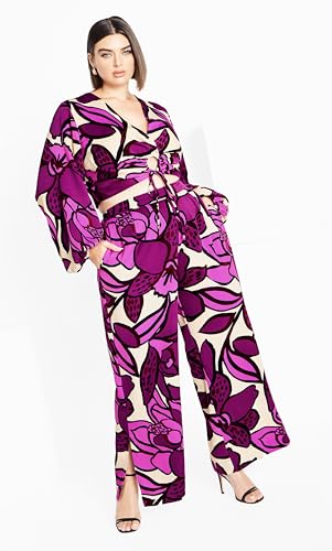 CITY CHIC Plus Size Pants, Fiesta Print Pant3