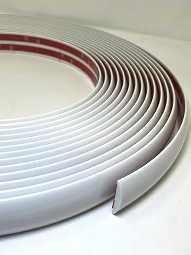 1 3/8" Body Side Molding with NO Ends (White, 24 Feet)