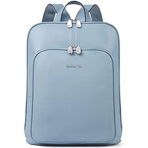 BOSTANTEN Womens Leather Wallets RFID Blocking Large Capacity＆Leather 15.6 inch Laptop Backpack Computer Bag