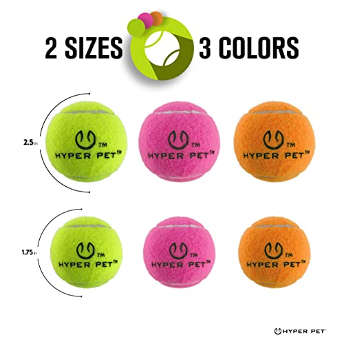 Hyper Pet Mini Tennis Balls For Dogs, Pet Safe Dog Toys For Exercise & Training, Pack Of 4, Orange (0082Orea), Small #TOP4