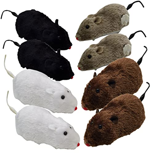 Juguetes de cuerda para gatos interactivos y ratones mecánicos para gatitos pequeños 2