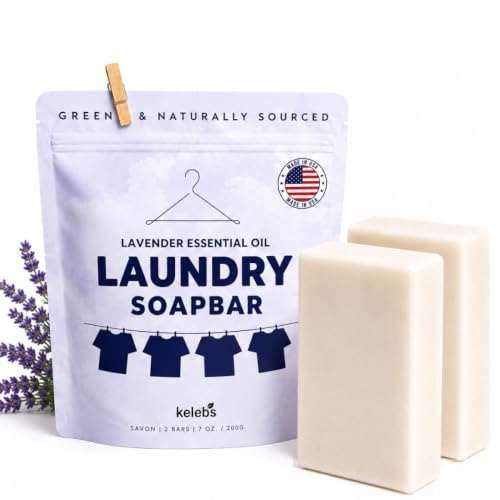 Laundry Soap Bar with Lavender for Sensitive Skin...