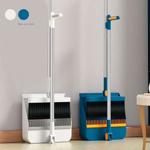 Xixiwow Starry Sky Blue Broom And Dustpan Set,New Upgrade Lengthening Handle To 50 Inches thumb #7
