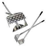 ActiveDogs Dog Poop Scooper Heavy Duty - Best Ever Dog Pooper Scooper with Teeth - Outdoor Welded Aluminum Metal & Solid Bolt Pet Waste Removal Shovel, USA Made