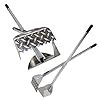 ActiveDogs Dog Poop Scooper Heavy Duty Best Ever Dog Pooper Scooper with Teeth Outdoor Welded Aluminum Metal Solid Bolt Pet Waste Removal Shovel USA Made