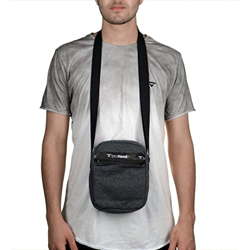 Shoulder Bag Brohood Mini Bolsa Moletom Chumbo