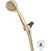 Delta Faucet 5-Spray Touch-Clean Hand Held Shower Head with Hose, Polished Brass 75503PB