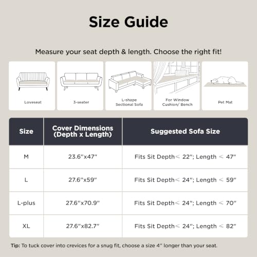 Bedsure Comfyfleece® Sofa Cover, Couch Covers for Dogs, 27.6 x 59 White - image 8