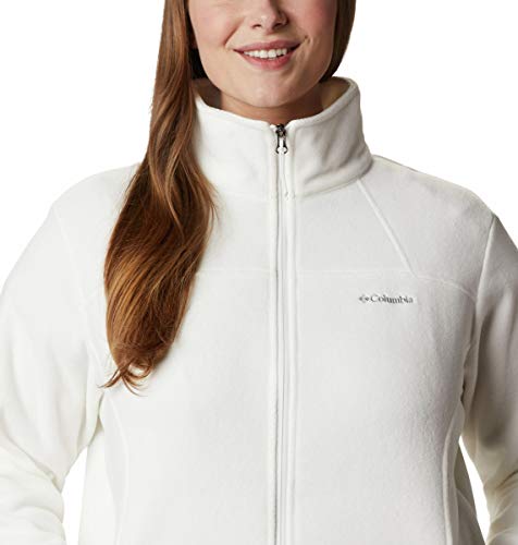 Columbia Fast Trek II Jacket - Forro Polar para Mujer, Color Blanco, Talla L