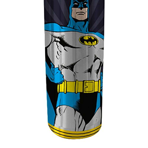 Garrafa Térmica DC Comics Batman Preto 500 ml em Aço Inox - Urban - 25,5x6,8 cm