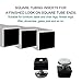 uxcell Leveling Feet 25 x 25mm Square Tube Inserts Kit Furniture Glide Adjustable Leveler for Table Desk Leg 8 Sets