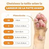 PICK FOR LIFE 2 Paar Anti-Rutsch-Hundesocken, Weiche Socken für den Pfotenschutz von Hunden mit verstellbarem Klettverschluss für Innenbereich