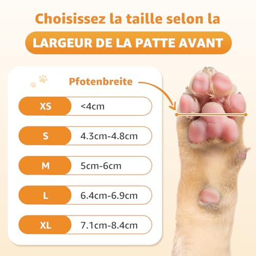 2 Paar Anti-Rutsch-Hundesocken, Weiche Socken für den Pfotenschutz von Hunden mit verstellbarem Klettverschluss für Innenbereich