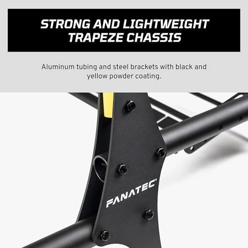 Image of Fanatec Sim Racing CSL Cockpit V1.5 - Strong and Lightweight, Steel-Reinforced Aluminum Frame, Universal Wheelbase Mounting Bracket, GT Driving Position, Easy Assembly - Black