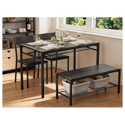 Gizoon 4-Piece Dining Table Set for Small Spaces