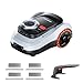 Segway Navimow i208 LiDAR mit Garage M + 4 Sätze Klingen, Mähroboter ohne Begrenzungskabel für 800 m², bis 45% Steigung, Solid-State LiDAR + Vision, Auto-Kartierung, Ohne Antenne, Integriertes 4G