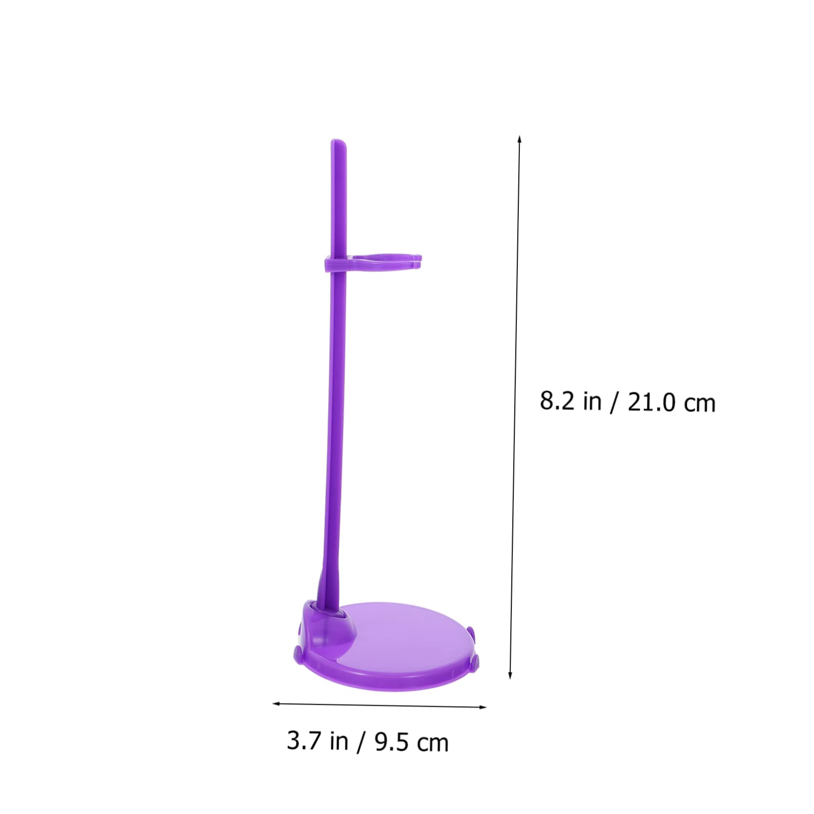 COSMEVIVI Doll Support Frame 20pcs Plastic Waist Fixed Stands Doll Stand Assorted Purple