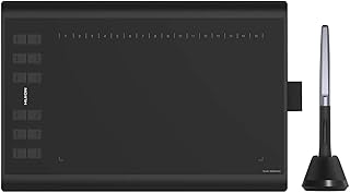 HUION Inspiroy H1060P Graphics Drawing Tablet 10 x 6.25 inch with 8192 Pressure Sensitivity Battery-Free Stylus and 12 Cus...