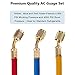 Shikha 5FT AC Diagnostic Manifold Freon Gauge Set for R410A R404A R22 R134A R12 R22 and R502 Refrigerant AC House Air Condition HVAC 60