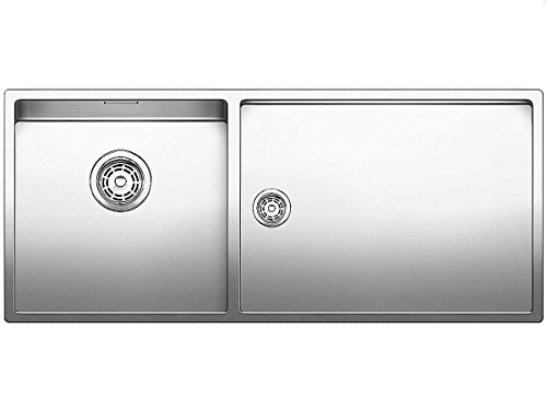BLANCO Claron 400/550-t-u - Fregadero (Acero inoxidable, 1 senos, 400 x 400 mm, 19,1 cm, 1015 mm, 440 mm)