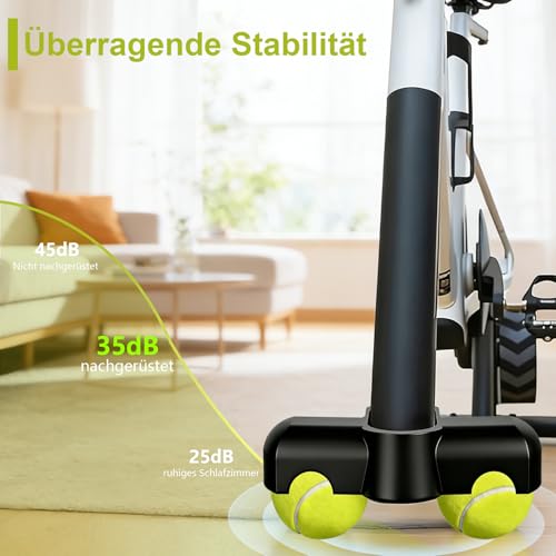 iPalamila 1Stück Rocker Plate Feet für Zwift,1:1 maßgeschneidert für Zwift Ride Vorderbein, Schnapp-Rockerfüße für Indoor Cycling, Indoor-Trainer Zubehör (inkl. 2 Tennisbälle)